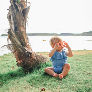 Sky Frill Romper