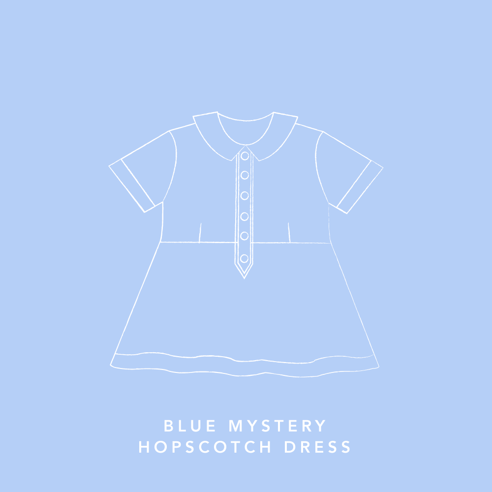 Blue Mystery Hopscotch Dress - RESTOCK