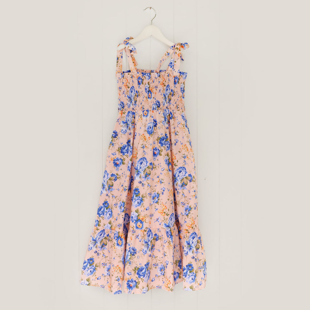Celina Shirred Midi Dress