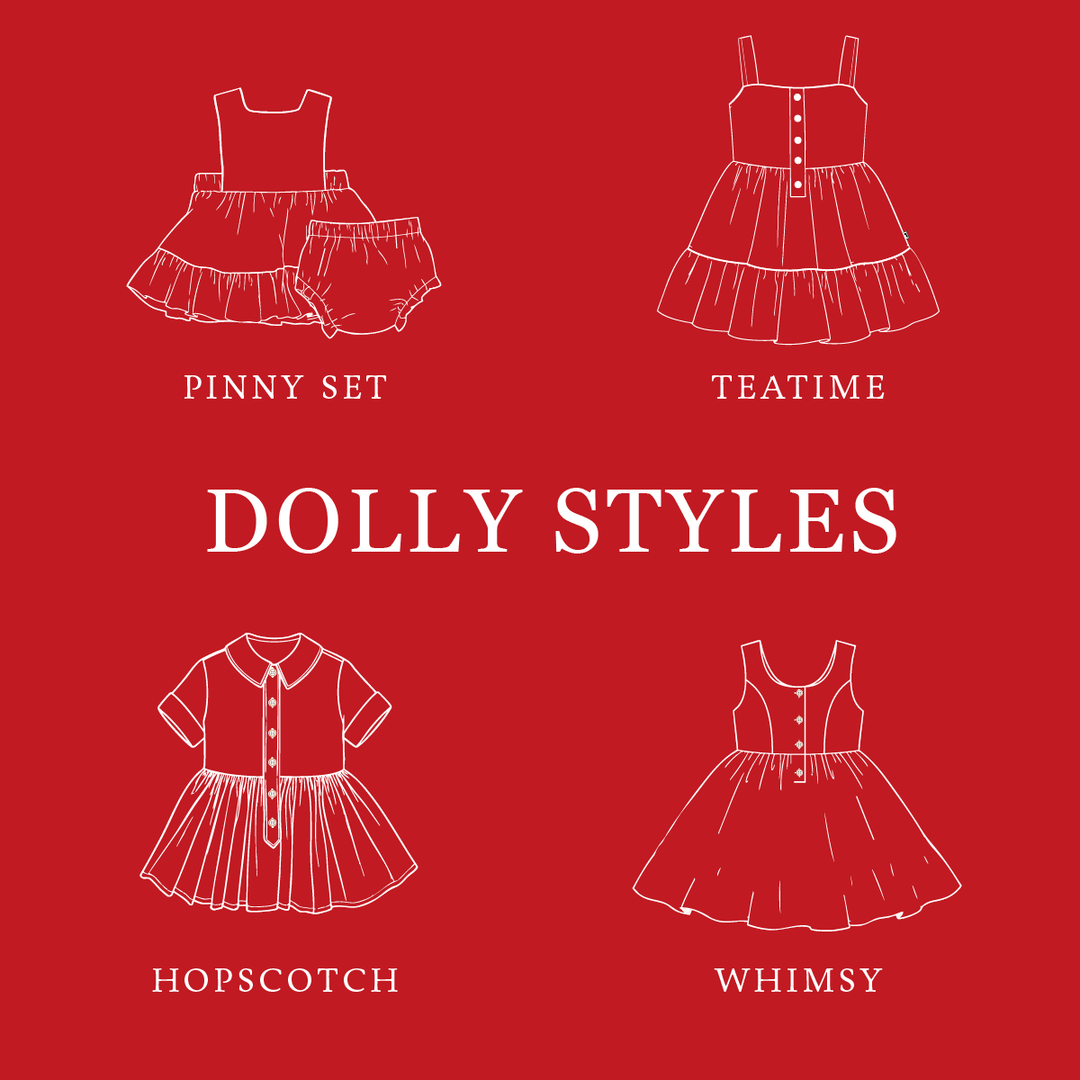 PRE-ORDER Xmas Dolly Dress (design your own dolly dress)