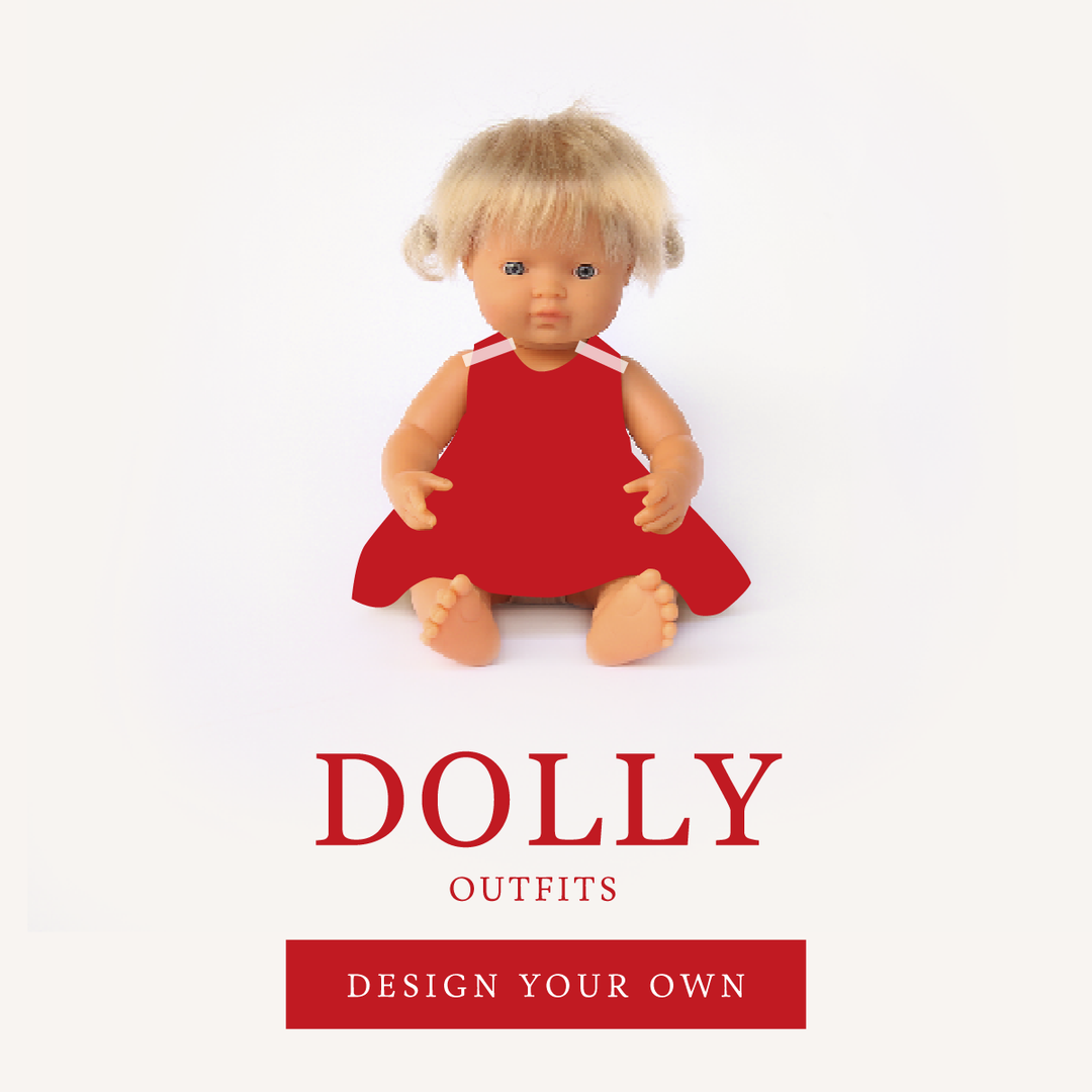 PRE-ORDER Xmas Dolly Dress (design your own dolly dress)