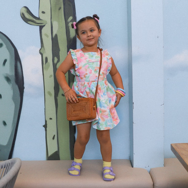 Glenda Frill Bib Dress - Lacey Lane