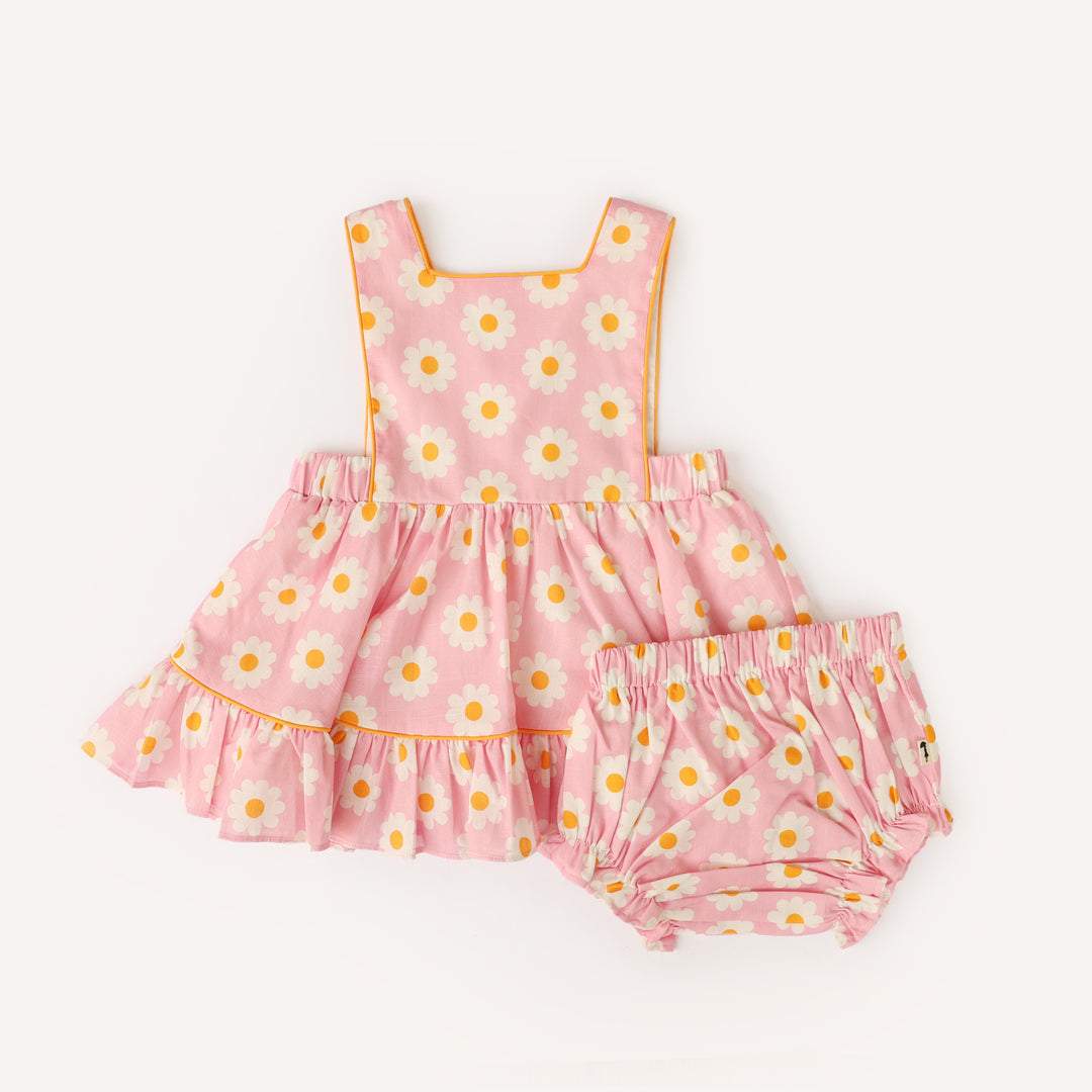 Millicent Pinny Set - Pink