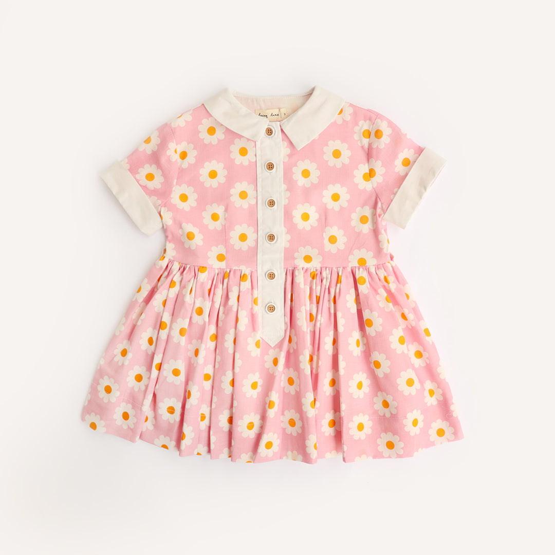 Millicent Hopscotch Dress - Pink