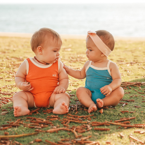 Koa Tangerine Terry Romper