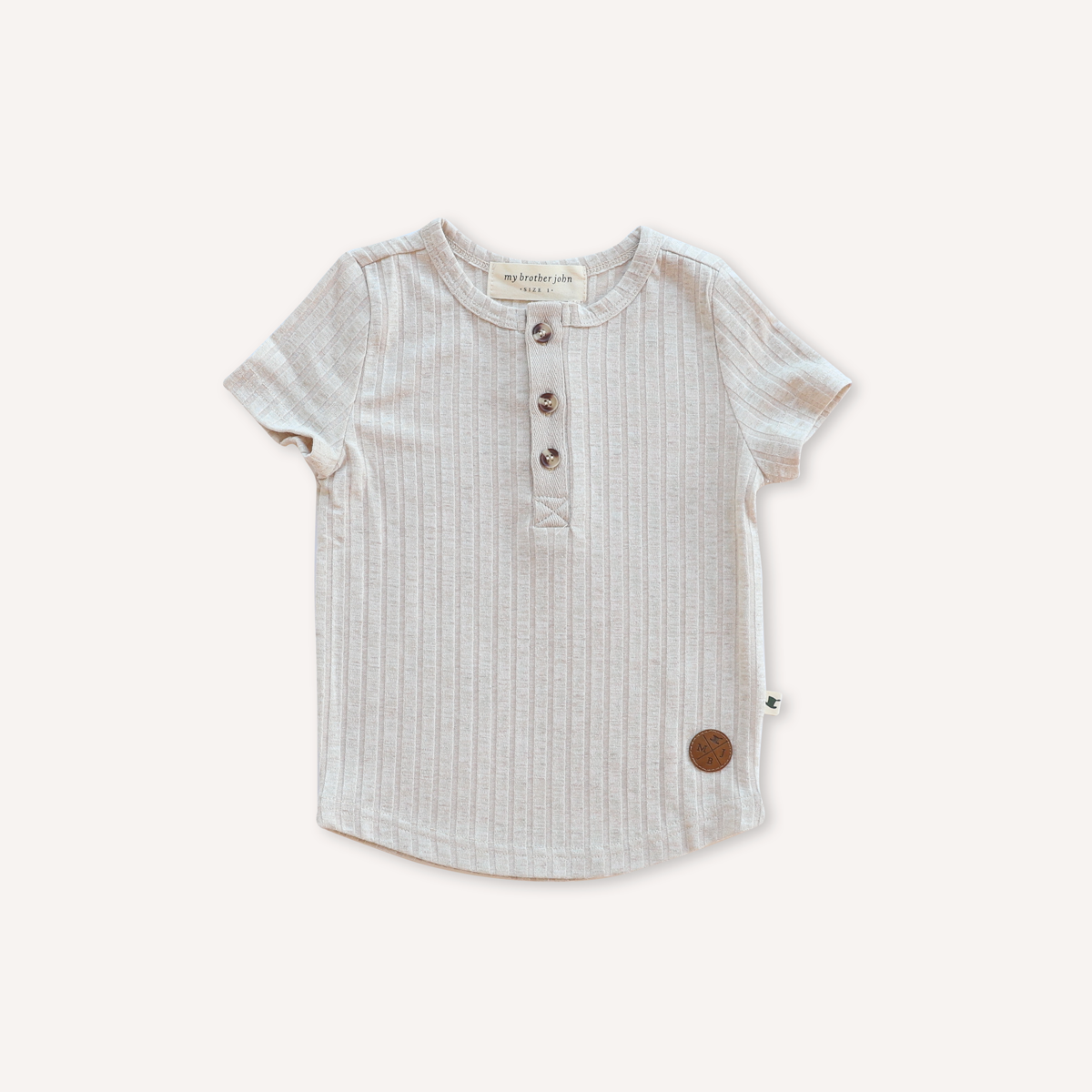 Sand Button Tee